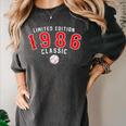 40 Year Old 1986 Classic Baseball 40th Birthday Women's Comfort Colors T-Shirt Pepper