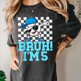 5th Birthday Dabbing Baseball Boys Bruh I'm 5 Year Old Women's Comfort Colors T-Shirt Pepper
