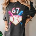 6 7 Baseball Dripping Six Seven Gen Alpha Slang Women's Comfort Colors T-Shirt Pepper 6 7 Baseball Dripping Six Seven Gen Alpha Slang Women's Comfort Colors T-Shirt Pepper