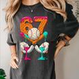 6 7 Ice Cream Drip Baseball Number 67 Player Boy Girl Kids Women's Comfort Colors T-Shirt Pepper 6 7 Ice Cream Drip Baseball Number 67 Player Boy Girl Kids Women's Comfort Colors T-Shirt Pepper
