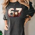6 7 Six Seven American Baseball Graphic Women's Comfort Colors T-Shirt Pepper 6 7 Six Seven American Baseball Graphic Women's Comfort Colors T-Shirt Pepper