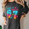 I Was 6 Now I'm 7 67 Birthday Baseball Drip 7 Year Old Women's Comfort Colors T-Shirt Pepper I Was 6 Now I'm 7 67 Birthday Baseball Drip 7 Year Old Women's Comfort Colors T-Shirt Pepper