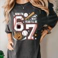 6 Year Old Birthday 67 Trend Baseball Now I’m 6 Next Year 7 Women's Comfort Colors T-Shirt Pepper