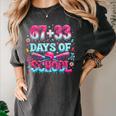 67 33 Days Of School Baseball Drip 100th Day Of School Boys Women's Comfort Colors T-Shirt Pepper