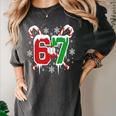67 Baseball Christmas Candy Cane Snowflake Holiday Sports Women's Comfort Colors T-Shirt Pepper 67 Baseball Christmas Candy Cane Snowflake Holiday Sports Women's Comfort Colors T-Shirt Pepper