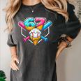 67 Ice Cream Drip Baseball Meme Six Seven Gen Alpha Slang Women's Comfort Colors T-Shirt Pepper