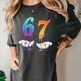 67 Meme Baseball Kids Girls Humor Number 6 7 Women's Comfort Colors T-Shirt Pepper 67 Meme Baseball Kids Girls Humor Number 6 7 Women's Comfort Colors T-Shirt Pepper