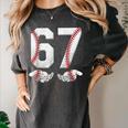 67 Six Seven Number 6 7 Meme Baseball Six Seven For Boys Men Women's Comfort Colors T-Shirt Pepper