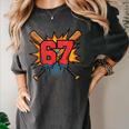 67 Sports Meme – Baseball Bats Number 6 7 Women's Comfort Colors T-Shirt Pepper 67 Sports Meme – Baseball Bats Number 6 7 Women's Comfort Colors T-Shirt Pepper