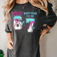 6th Birthday Now I'm 6 Next Year I'Ll Be 7 Baseball Drip 67 Women's Comfort Colors T-Shirt Pepper