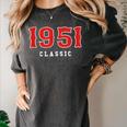 75 Year Old 1951 Classic Baseball Fan 75th Birthday Women's Comfort Colors T-Shirt Pepper 75 Year Old 1951 Classic Baseball Fan 75th Birthday Women's Comfort Colors T-Shirt Pepper