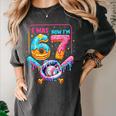 7th Birthday Boys I Was 6 Now I'm 7 Baseball Ice Cream Drip Women's Comfort Colors T-Shirt Pepper 7th Birthday Boys I Was 6 Now I'm 7 Baseball Ice Cream Drip Women's Comfort Colors T-Shirt Pepper