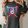 8th Birthday Boys Baseball Ice Cream Drip Boys Baseball Women's Comfort Colors T-Shirt Pepper