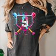 9th Birthday Boys Baseball Ice Cream Drip Boys Baseball Women's Comfort Colors T-Shirt Pepper