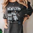 Aaron Judge New York Y Baseball 2025 AL MVP MLBAJMVPM Women's Comfort Colors T-Shirt Pepper Aaron Judge New York Y Baseball 2025 AL MVP MLBAJMVPM Women's Comfort Colors T-Shirt Pepper