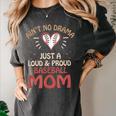 Ain’t No Drama Just a Loud & Proud Baseball Mom Women's Comfort Colors T-Shirt Pepper