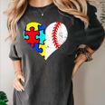 Autism Baseball Heart Autism Puzzle Baseball Mom Women's Comfort Colors T-Shirt Pepper Autism Baseball Heart Autism Puzzle Baseball Mom Women's Comfort Colors T-Shirt Pepper