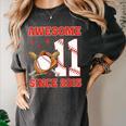 Awesome Since 2015 11 Year Old Boys Bday Baseball Theme Women's Comfort Colors T-Shirt Pepper Awesome Since 2015 11 Year Old Boys Bday Baseball Theme Women's Comfort Colors T-Shirt Pepper