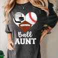 Ball Aunt Heart Football Baseball Hockey Game Day Women's Comfort Colors T-Shirt Pepper Ball Aunt Heart Football Baseball Hockey Game Day Women's Comfort Colors T-Shirt Pepper