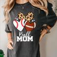 Ball Mom Football Baseball Mom Heart Women's Comfort Colors T-Shirt Pepper Ball Mom Football Baseball Mom Heart Women's Comfort Colors T-Shirt Pepper