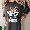 Ball Mom Soccer Baseball Mom Heart Women's Comfort Colors T-Shirt Pepper