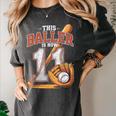 This Baller Is Now 11 Year Baseball Player 11th Birthday Boy Women's Comfort Colors T-Shirt Pepper This Baller Is Now 11 Year Baseball Player 11th Birthday Boy Women's Comfort Colors T-Shirt Pepper