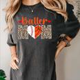 Baller Mom Leopard Basketball Baseball Mom Women's Comfort Colors T-Shirt Pepper