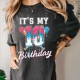 Baseball 10 Year Old Ice Cream Drip 10th Birthday Boys Women's Comfort Colors T-Shirt Pepper