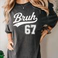 Baseball 6 7 Bruh Number 67 Six Seven Meme Boys Kids Women's Comfort Colors T-Shirt Pepper
