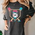 Baseball 6 Year Old Ice Cream Drip 6th Birthday Boys Player Women's Comfort Colors T-Shirt Pepper Baseball 6 Year Old Ice Cream Drip 6th Birthday Boys Player Women's Comfort Colors T-Shirt Pepper