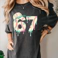 Baseball 67 Drip Six Seven Baseball Dripping Boys Kids Women's Comfort Colors T-Shirt Pepper Baseball 67 Drip Six Seven Baseball Dripping Boys Kids Women's Comfort Colors T-Shirt Pepper