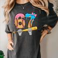 Baseball 67 Ice Cream Drip Skeleton Six Seven Boys Meme Women's Comfort Colors T-Shirt Pepper