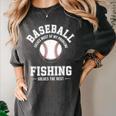 Baseball & Fishing Women's Comfort Colors T-Shirt Pepper