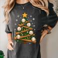 Baseball Bat Christmas Tree Lights Holiday Xmas Women's Comfort Colors T-Shirt Pepper Baseball Bat Christmas Tree Lights Holiday Xmas Women's Comfort Colors T-Shirt Pepper