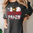 Baseball Catcher Papaw Proud Papaw Of A Baseball Catcher Women's Comfort Colors T-Shirt Pepper Baseball Catcher Papaw Proud Papaw Of A Baseball Catcher Women's Comfort Colors T-Shirt Pepper