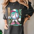Baseball Character Cartoon Batter Drip Style Women Men Women's Comfort Colors T-Shirt Pepper Baseball Character Cartoon Batter Drip Style Women Men Women's Comfort Colors T-Shirt Pepper