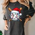 Baseball Christmas Lights Santa Christmas Baseball Player Women's Comfort Colors T-Shirt Pepper Baseball Christmas Lights Santa Christmas Baseball Player Women's Comfort Colors T-Shirt Pepper