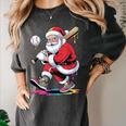 Baseball Christmas Santa Claus Batter Baseball Drip Women's Comfort Colors T-Shirt Pepper Baseball Christmas Santa Claus Batter Baseball Drip Women's Comfort Colors T-Shirt Pepper