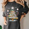 Baseball Christmas Tree Lights Women's Comfort Colors T-Shirt Pepper Baseball Christmas Tree Lights Women's Comfort Colors T-Shirt Pepper