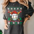 Baseball Christmas Ugly Sweater Santa Sport Men Kids Women's Comfort Colors T-Shirt Pepper