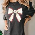 Baseball Coquette Bow Cute Baseball Game Women's Comfort Colors T-Shirt Pepper Baseball Coquette Bow Cute Baseball Game Women's Comfort Colors T-Shirt Pepper