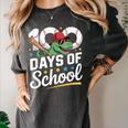 Baseball Dinosaur 100 Days Of School Kids Theme Women's Comfort Colors T-Shirt Pepper