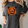 Baseball Drip Angry Lava Slime Ball Graphic Women's Comfort Colors T-Shirt Pepper