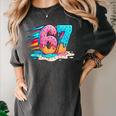 Baseball Drip Ice Cream 67 Graffiti Splash Melt Women's Comfort Colors T-Shirt Pepper Baseball Drip Ice Cream 67 Graffiti Splash Melt Women's Comfort Colors T-Shirt Pepper