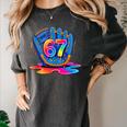 Baseball Drip Ice Cream 67 Lifestyle 101 Women's Comfort Colors T-Shirt Pepper Baseball Drip Ice Cream 67 Lifestyle 101 Women's Comfort Colors T-Shirt Pepper