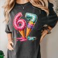 Baseball Drip Ice Cream 67 Women's Comfort Colors T-Shirt Pepper Baseball Drip Ice Cream 67 Women's Comfort Colors T-Shirt Pepper
