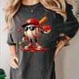 Baseball Drip Ice Cream Apparel Youth Boy Valentine Women's Comfort Colors T-Shirt Pepper Baseball Drip Ice Cream Apparel Youth Boy Valentine Women's Comfort Colors T-Shirt Pepper