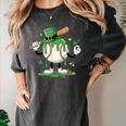 Baseball Drip Ice Cream Boys Kids Shamrock St Patricks Day Women's Comfort Colors T-Shirt Pepper