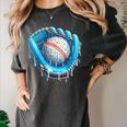 Baseball Drip Ice Cream Glove With Sprinkles Ball Boys Youth Women's Comfort Colors T-Shirt Pepper Baseball Drip Ice Cream Glove With Sprinkles Ball Boys Youth Women's Comfort Colors T-Shirt Pepper