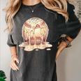 Baseball Drip Ice Cream Melting Illustration Women's Comfort Colors T-Shirt Pepper Baseball Drip Ice Cream Melting Illustration Women's Comfort Colors T-Shirt Pepper